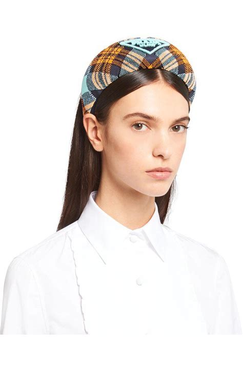 prada plaid headband|prada headband price.